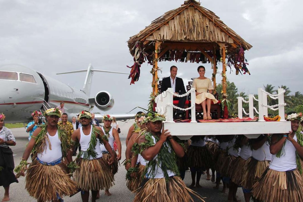 This is how Tuvalu treated Britain's Prince William and his wife Catherine, the Duchess of Cambridge on their visit in 2012. Imagine you paid their wages. Photo: AFP