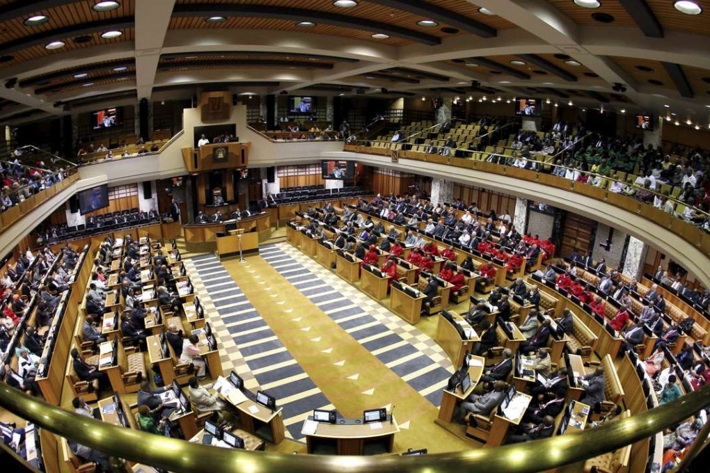 A general view of South Africa's Parliament in Cape Town is seen during a motion to impeach President Jacob Zuma after the constitutional court ruled that he breached the constitution, Photo: Reuters