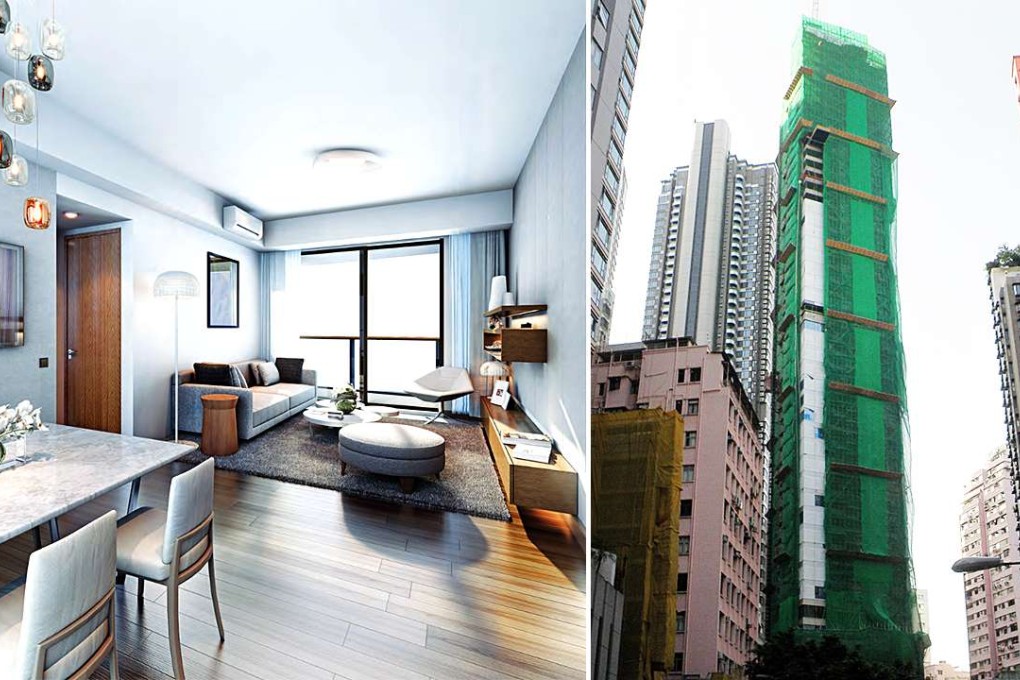 Swire’s Alassio (show room shown on left), situated at 100 Caine Road, was nearly a fifth lower than The Morgan at 31 Conduit Road, when it was launched at a discounted average price of HK$32,000 per sq ft last month.