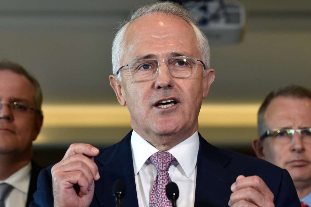 Australian Prime Minister Malcolm Turnbull speaks in Melbourne, Australia, on Friday. Photo: EPA