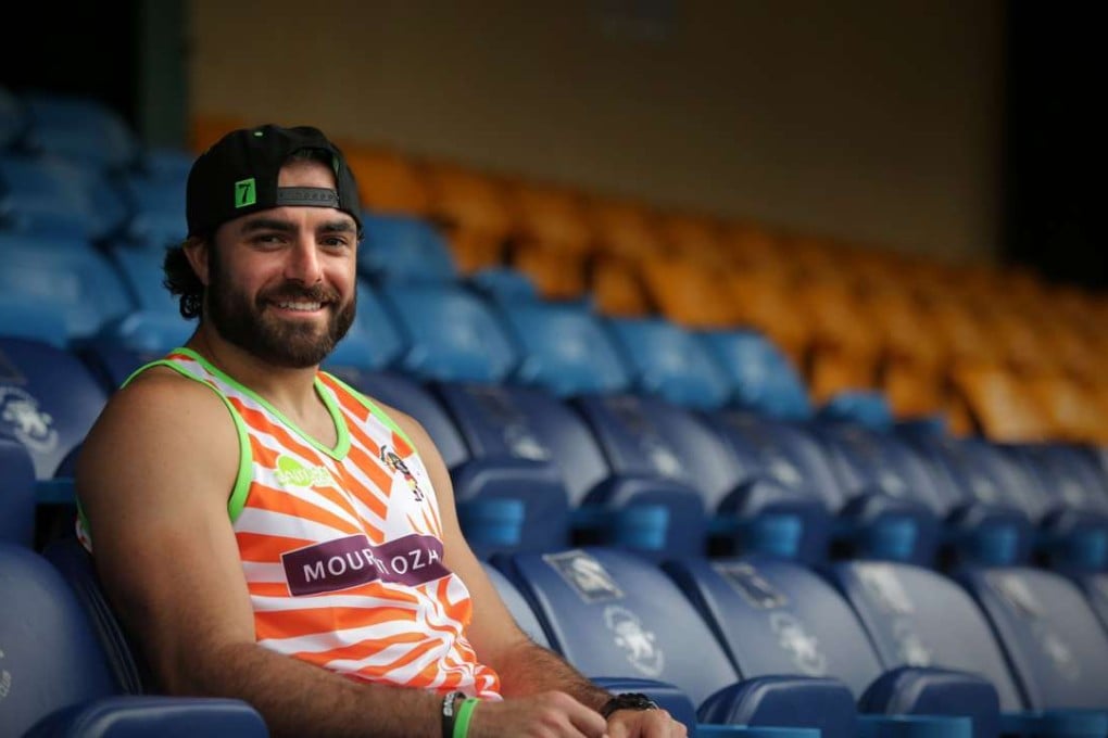 Nate Ebner at the Hong Kong Football Club. Photo: AFP