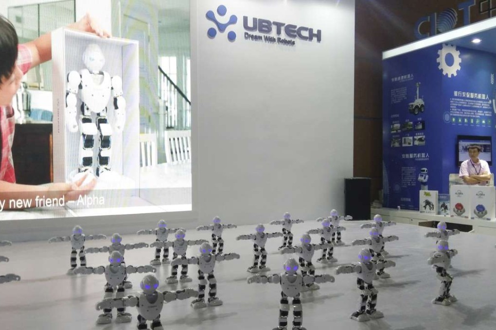 Robot ‘family assistants’ on show at the China Information Technology Expo in Shenzhen last week. Photo: He Huifeng