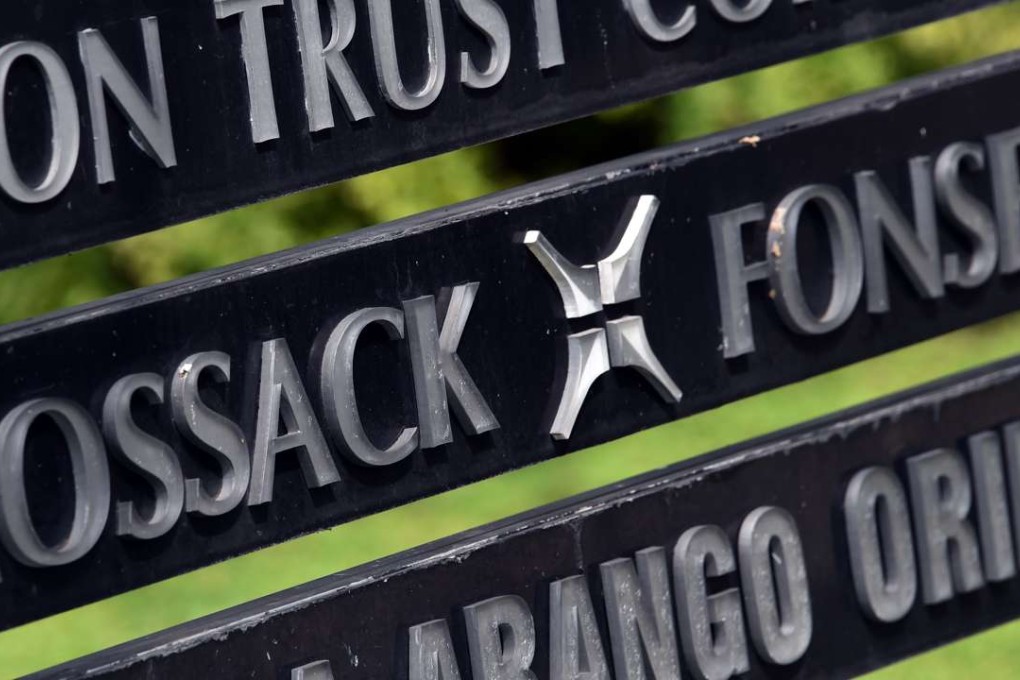 View of a sign outside the building where Panama-based Mossack Fonseca law firm offices are in Panama City. A massive leak -coming from Mossack Fonseca- of 11.5 million tax documents on Sunday exposed the secret offshore dealings of the world’s rich and powerful. Photo: AFP