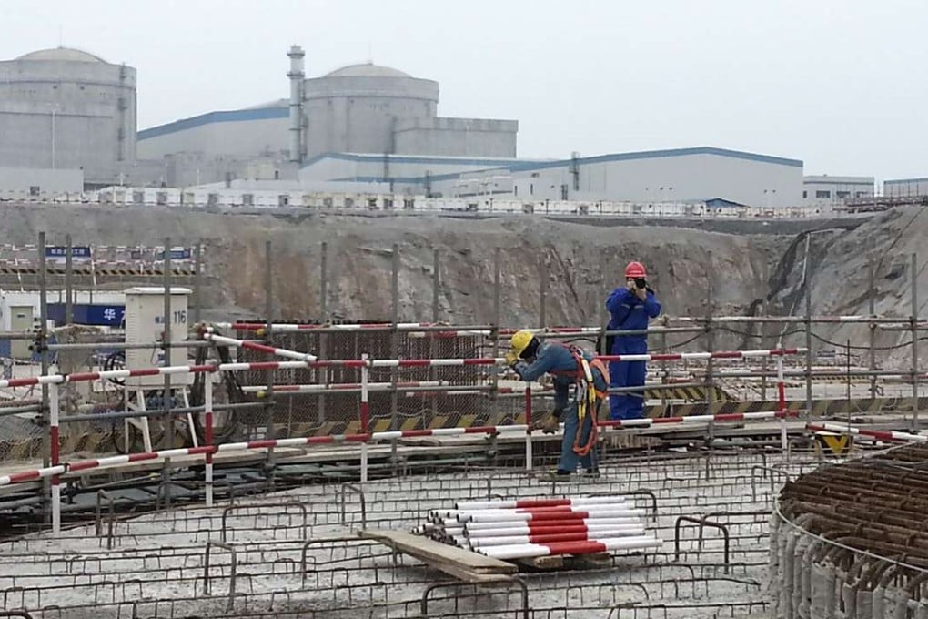 The construction site of China General Nuclear Power's first Hualong One reactor in Fangchenggang, Guangxi Zhuang autonomous region. The project is expected to be completed late 2020. Photo: Eric Ng