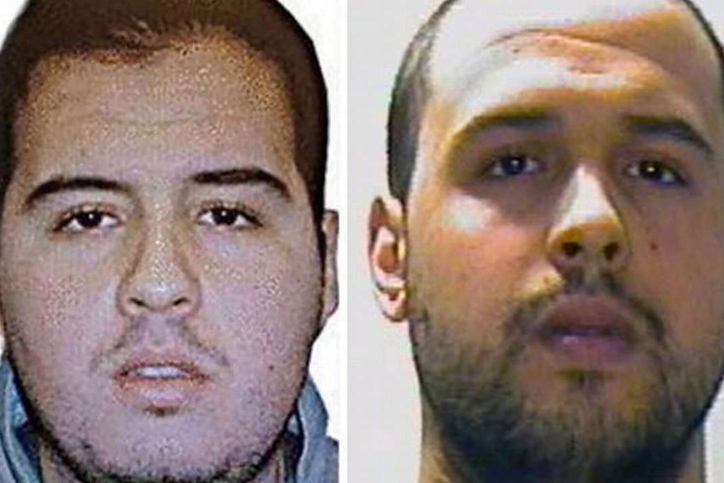 A composite picture provided by Interpol shows Ibrahim El Bakraoui (left) and brother Khalid El Bakraoui who blew themselves up in the suicide attack on Brussels airport on March 22. Ibrahim El Bakraoui had written messages that he felt “hunted from everywhere” prior to the attacks, Belgian investigators said. Photo: EPA