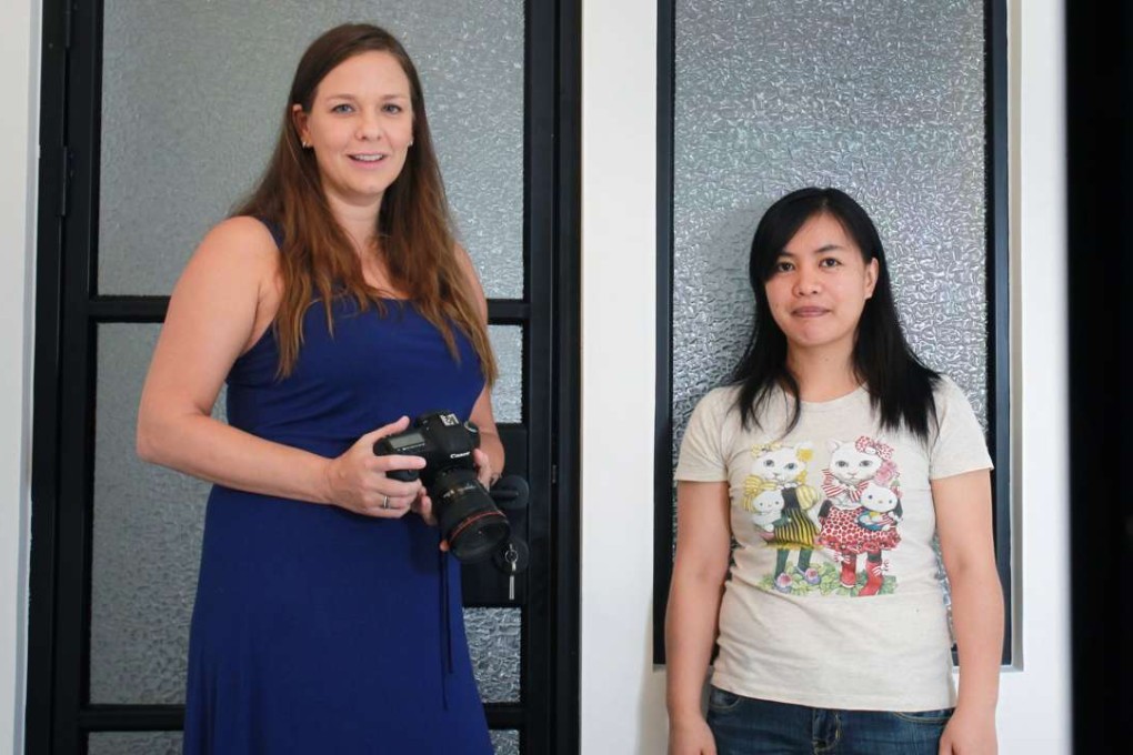 British film director Joanna Bowers (left) was inspired to make a documentary about domestic workers by her own helper Janai Abad (right). Photo: May Tse