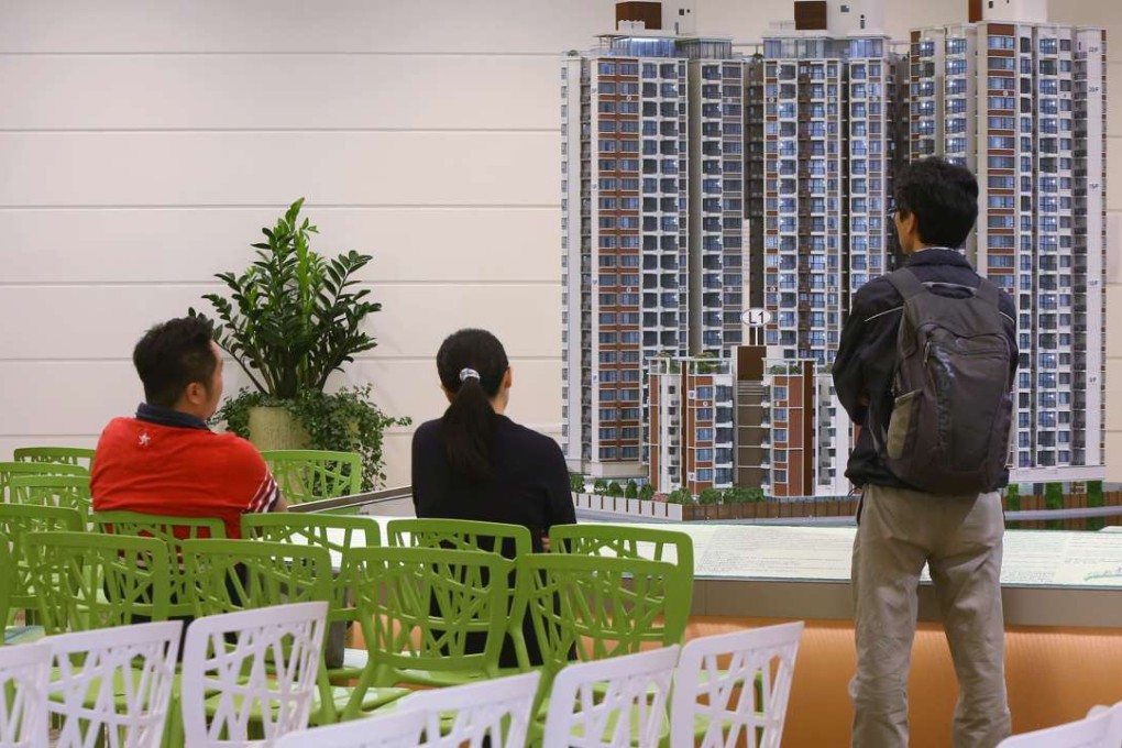 The last day of flat selection at the URA's De Novo sales office in Mong Kok on Friday. Photo: Edmond So