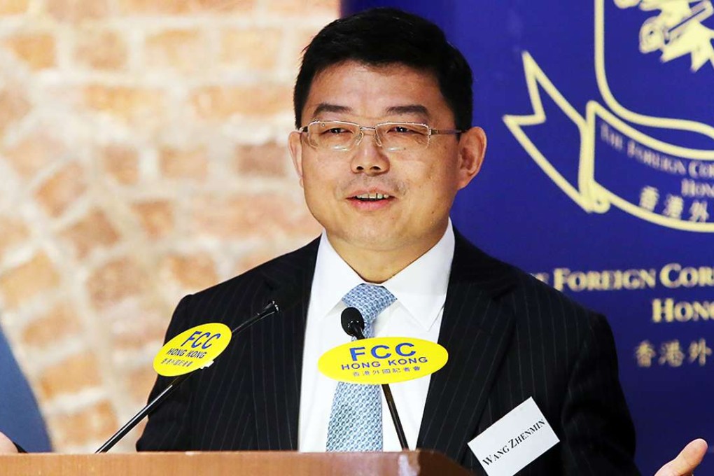 Liaison office legal chief Wang Zhenmin says Beijing is also considering how to make the mainland legal market more accessible to Hong Kong’s legal professionals. Photo: Dickson Lee