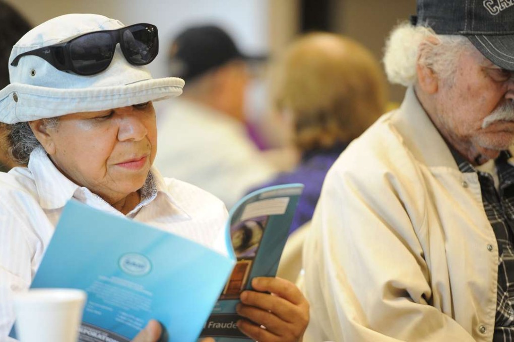 Retirees in South Gate, California. The richest Americans tend to outlive the poorest by at least 10 years, with the gap widening since 2001, researchers say. Photo: AFP