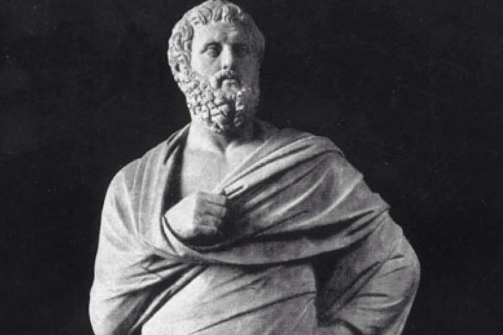 Aeschylus: killed by a turtle dropped on his head by a vulture.