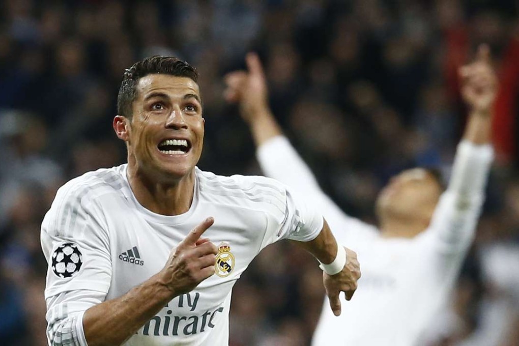 Cristiano Ronaldo celebrates his hat-trick Photo: Reuters