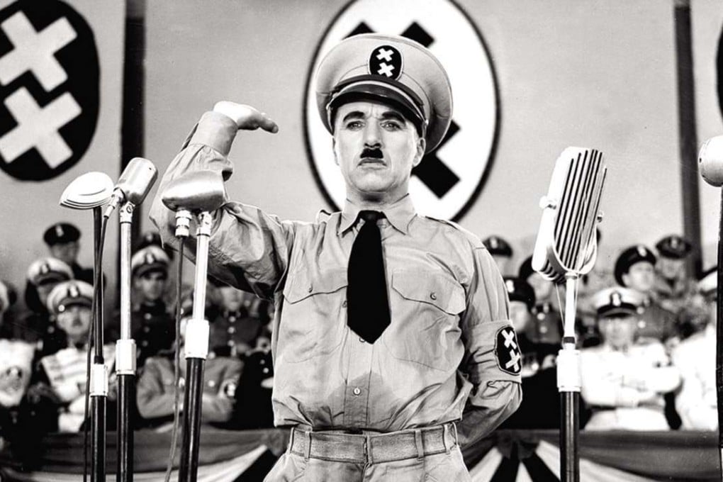Charlie Chaplin in a scene from the 1940 film The Great Dictator, his first film with dialogue. Photo: AP