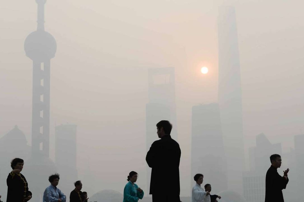 A file photo of Shanghai residents exercising on the Bund in Shanghai. Photo: AFP