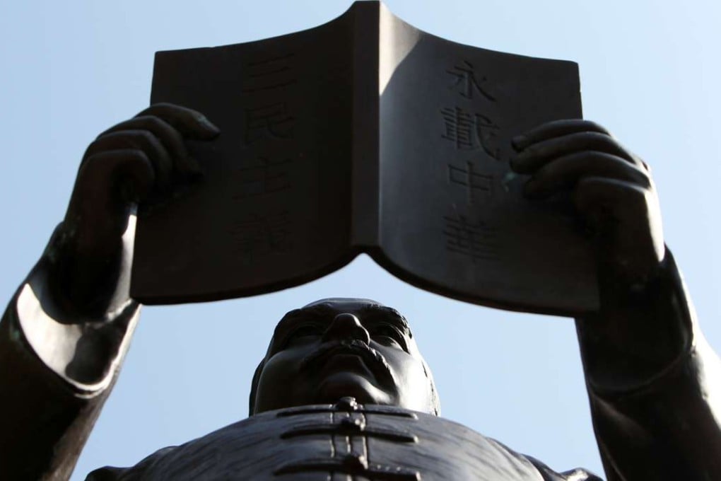 A statue of Sun Yat-sen is displayed at the Hong Kong Institute of Education. Photo: Felix Wong