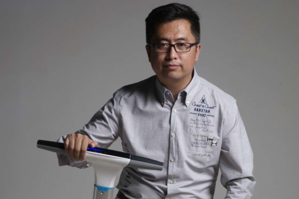 Ninebot boss Gao Lufeng takes one of his company’s products for a spin. Photo: SMP Pictures