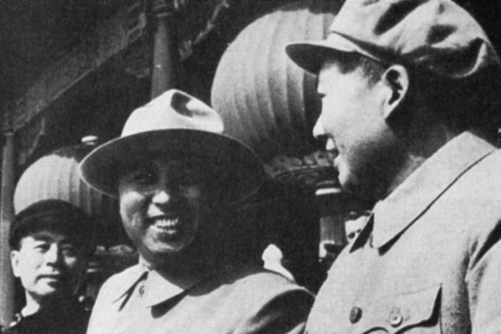Kim Il-sung (middle) with Zhou Enlai and Mao Zedong (right) at the celebrations in Beijing in 1954. Photo: SCMP Pictures