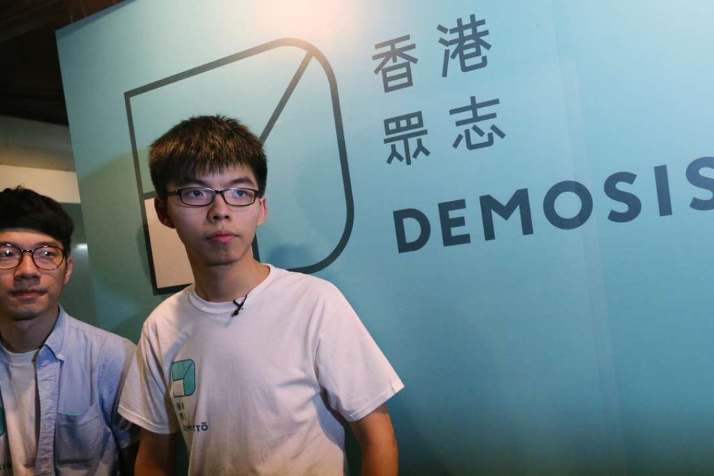 Foreign Ministry official Hu Jianzhong hit out at the rise of radicals – a reference to groups such as Demosisto, whose leaders include Nathan Law (left) and Joshua Wong Chi-fung. Photo: Felix Wong