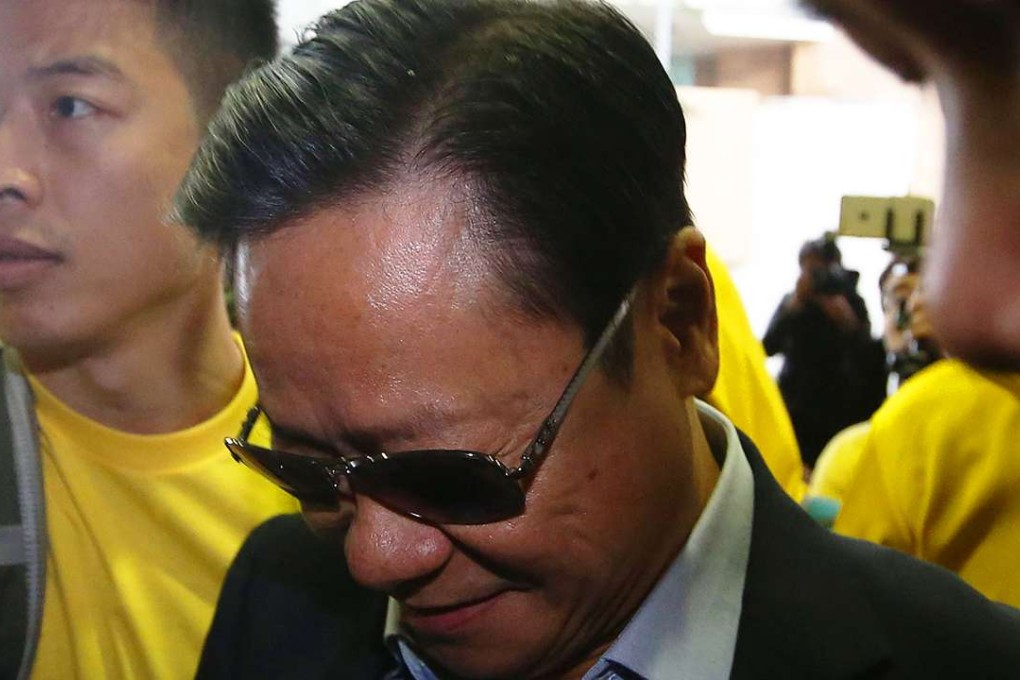 Lawmaker Wong Yuk-man arriving at Eastern Court in Sai Wan Ho. Photo: Sam Tsang