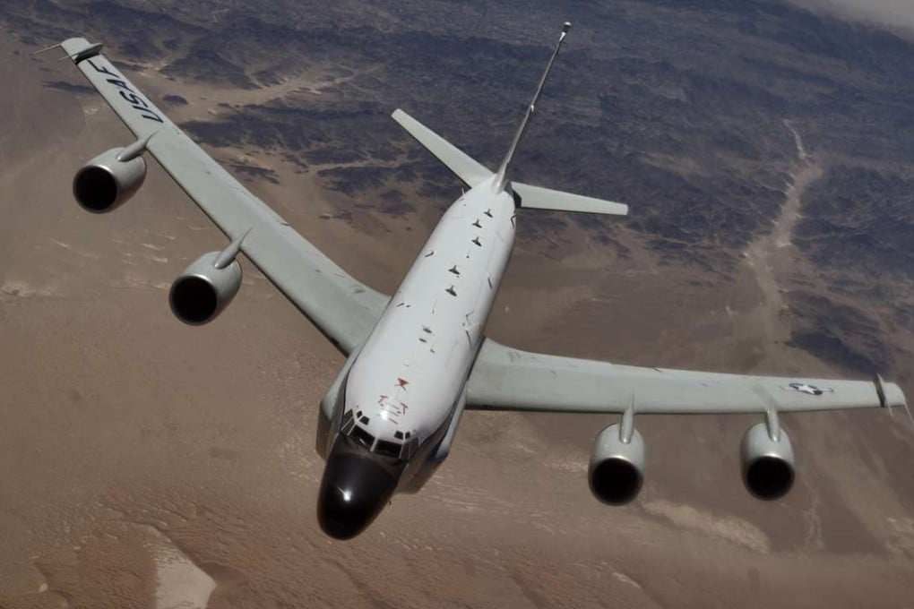 The US Air Force’s RC-135U spy plane is a converted Boeing jetliner. Photo: USAF