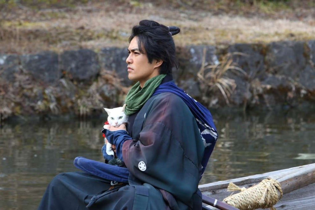 The white cat Tamanojo returns with Kazuki Kitamura’s benevolent samurai in Neko Samurai – A Tropical Adventure (category I; Japanese), directed by Takeshi Watanabe.