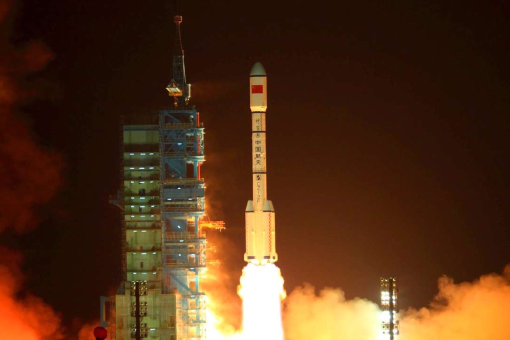 China's Long March 2F rocket carrying the Tiangong-1 or ‘Heavenly Palace’ experimental module blasts off from the Jiuquan launch centre in Gansu province in 2011 as Beijing took its first step towards building a space station. Photo: AFP