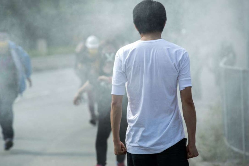 A protest scene in the dystopian film Ten Years. Photo: AP