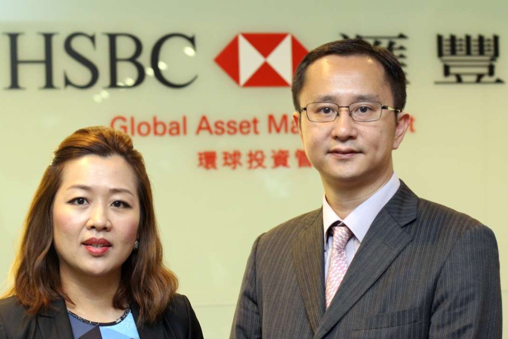 Mandy Chan, head of China and Hong Kong equities, and Michael Chiu, investment director, of HSBC Global Asset Management. Photo: Bruce Yan