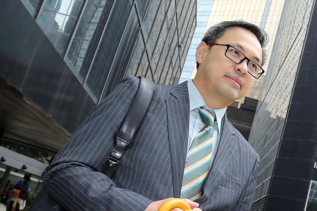 Ronald Sin Chung-yin, sole director and shareholder of Ipfund Asset Management Limited, leaves the District Court in Wan Chai. Sin was cleared of all charges. Photo: Dickson Lee