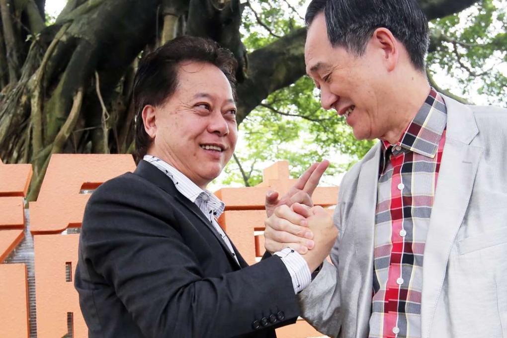 Bowie Hau (left) criticised Daniel Lam Wai-keung (right). Photo: Edward Wong