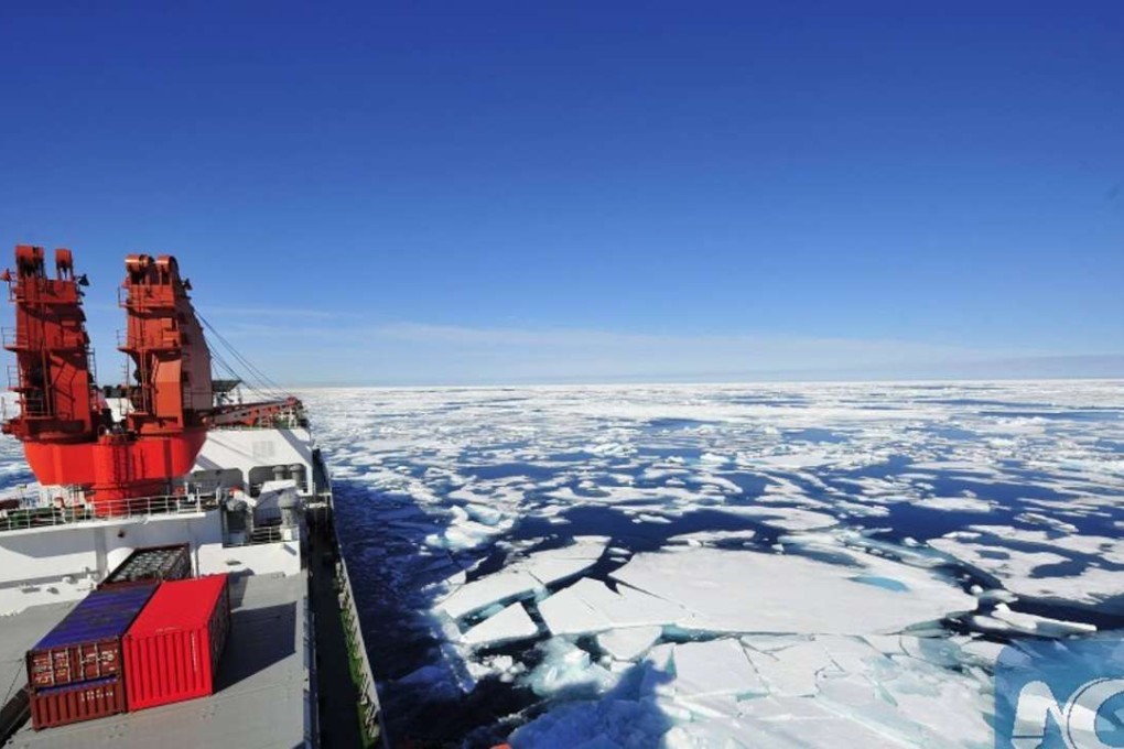A Chinese icebreaker on patrol in the Arctic. Photo: Xinhua