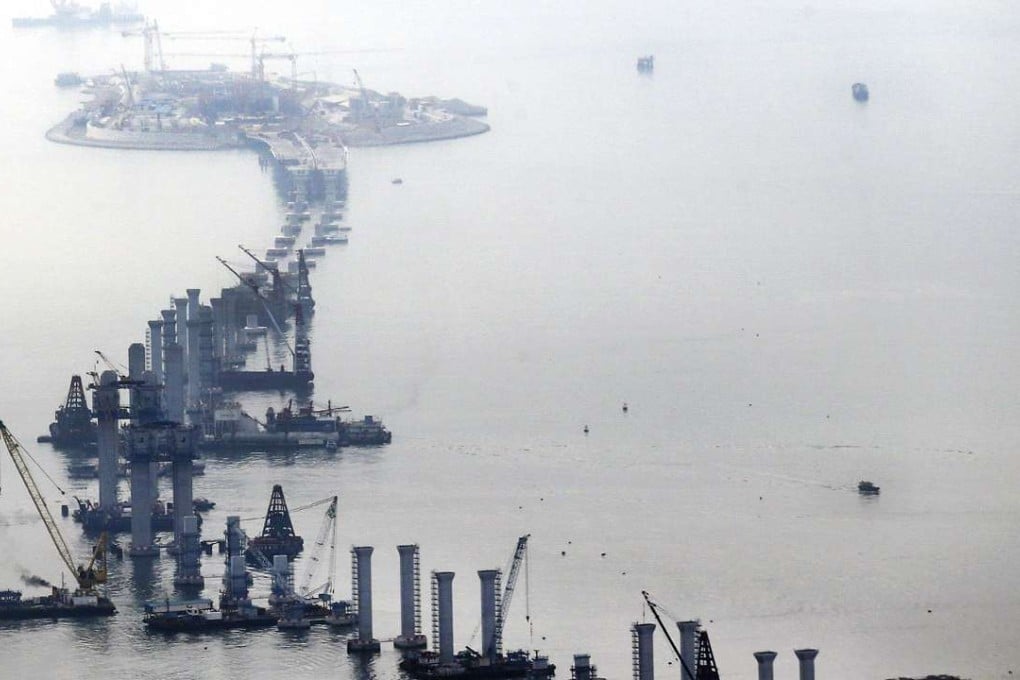 The government previously delayed the completion deadline of the bridge’s Hong Kong section to the end of 2017. Photo: Felix Wong