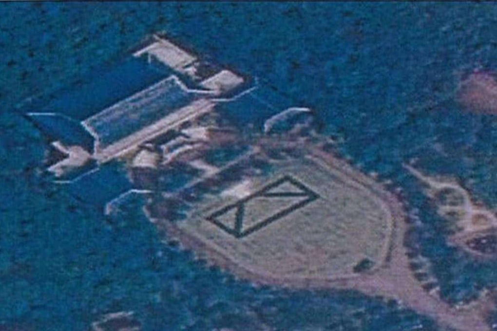 An undated handout image from a South Korean satellite showing the actual presidential house (Blue House) in Seoul. Photo: EPA