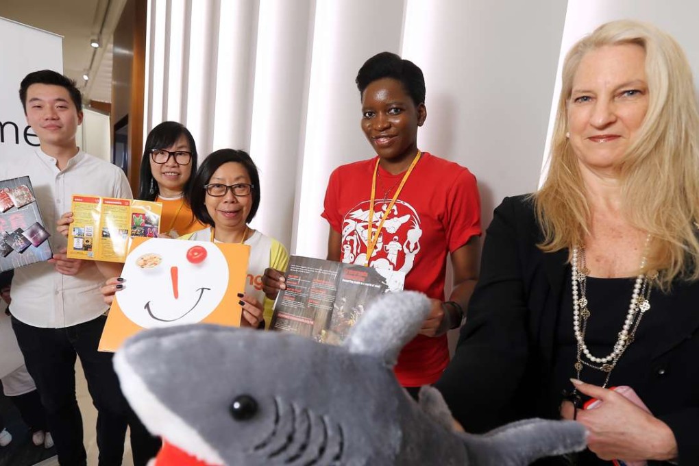 Non-profit representatives attending the fair in Central. Photo: Dickson Lee