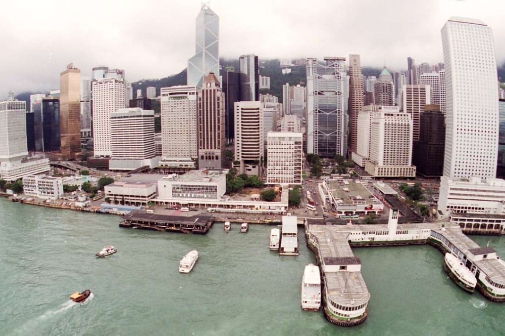 Queen’s pier, the smaller dock to the left, served as a major public space as picture in the image taken from a helicopter in 1994. Photo: SCMP Pictures