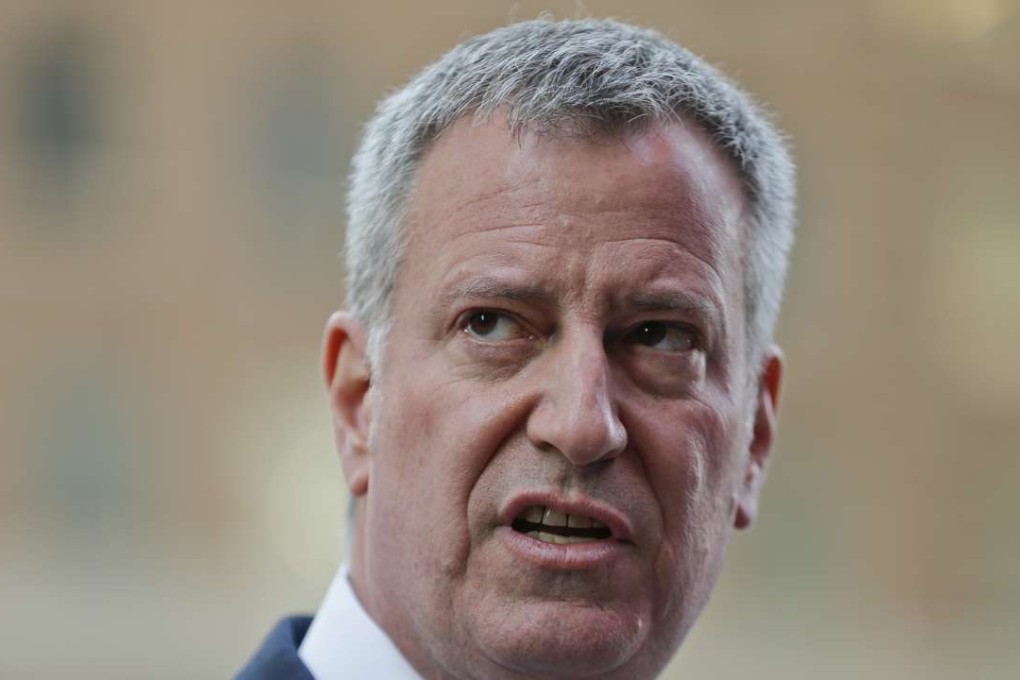 New York City Mayor Bill de Blasio speaks during a news conference in New York in March, 2016. Aides to de Blasio have been subpoenaed by state and federal prosecutors amid investigations into his campaign fundraising operation, his administration said on April 27. Photo: AP