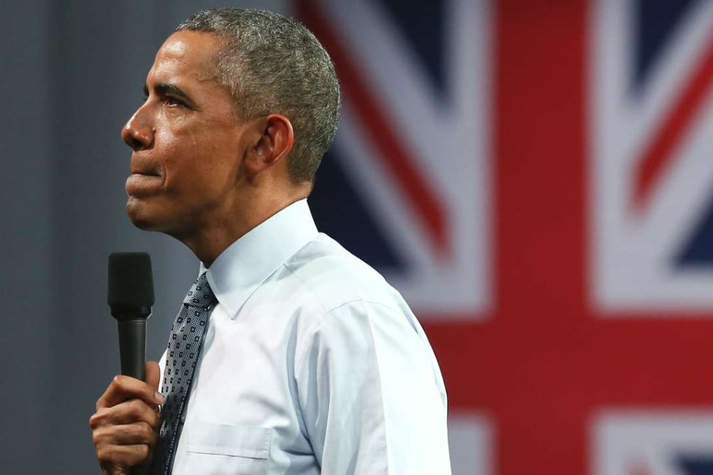 US President Barack Obama answers questions from members of the audience at an event in central London on April 23, 2016. He warned Britain on Friday against leaving the European Union. Photo AFP, Justin Tallis