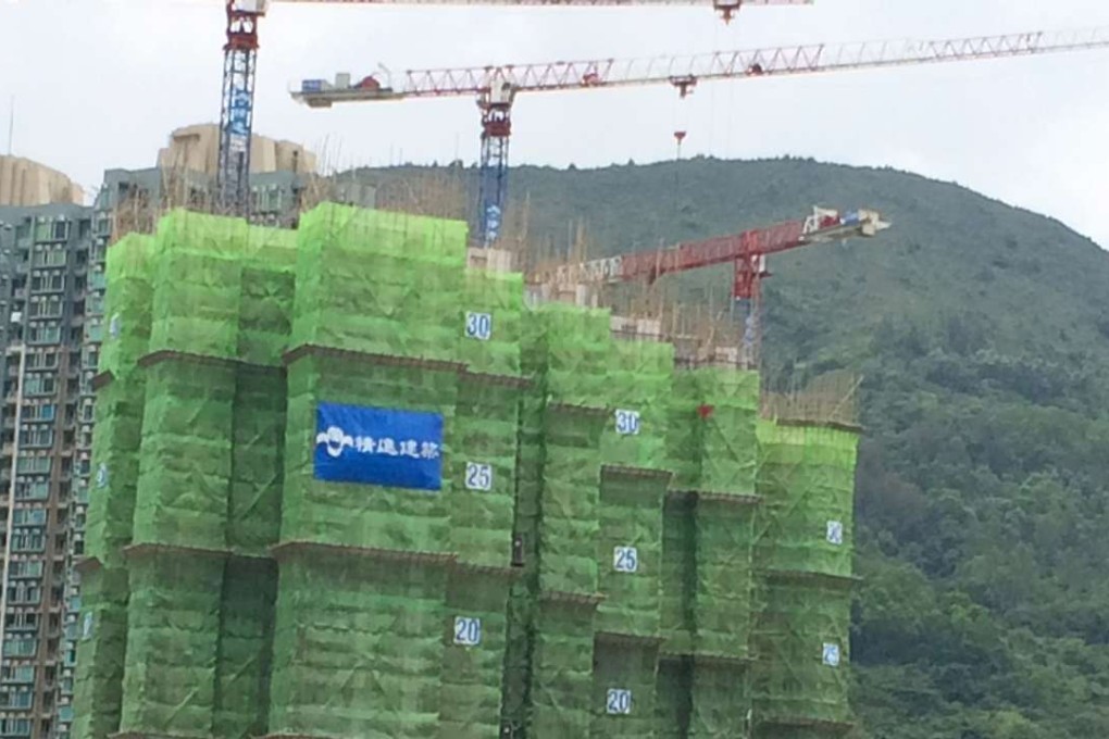 Cheung Kong Property’s The Beaumount, at Lohas Park, Tseung Kwan O, under construction last year. Photo: Sandy Li