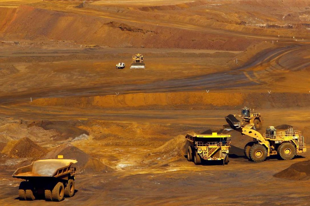 A truck is loaded with iron ore. Photo: Reuters