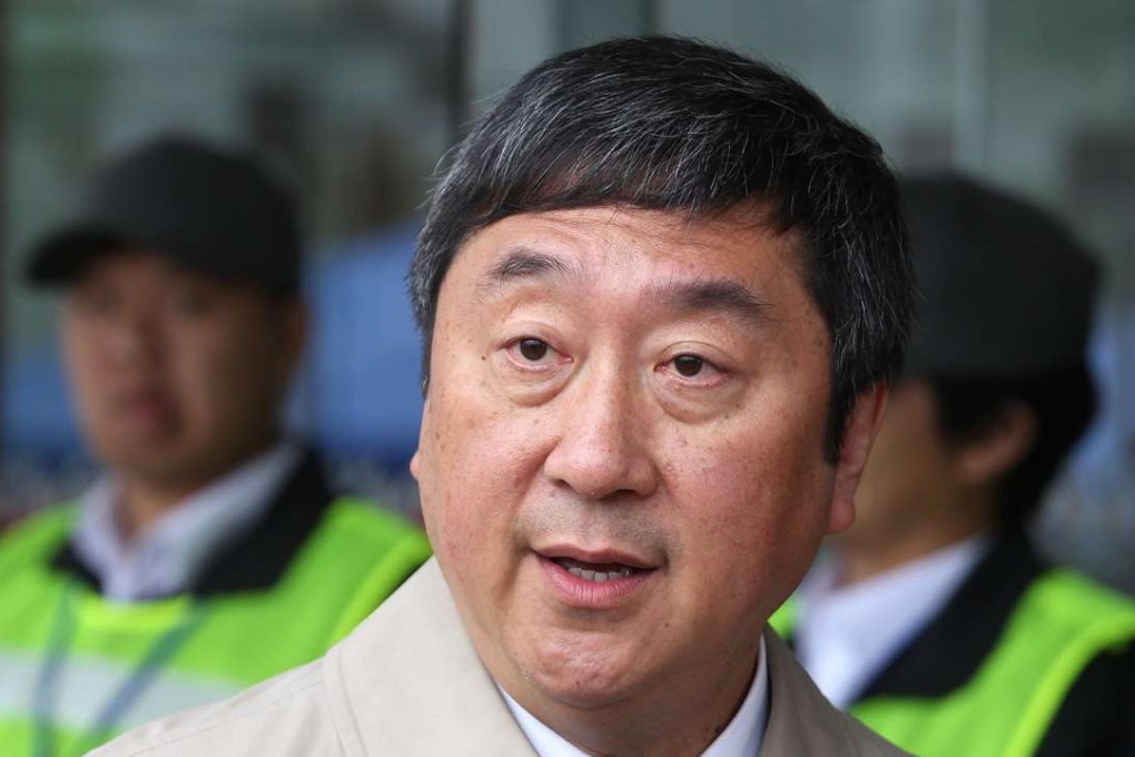 Chinese University president Joseph Sung announces that he is stepping down. Photo: May Tse