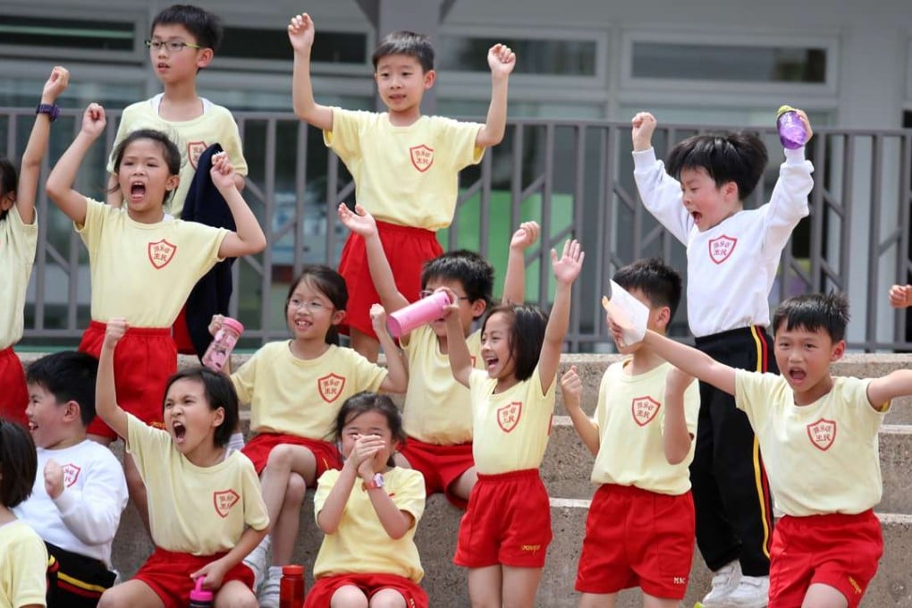 Happy days for youngsters at Munsang College, which stresses learning through activities. Photo: Nora Tam
