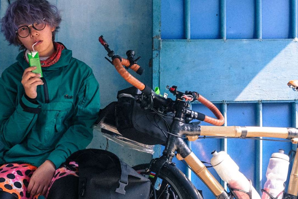 Chan Yanki with her bike. Photo: Supplied