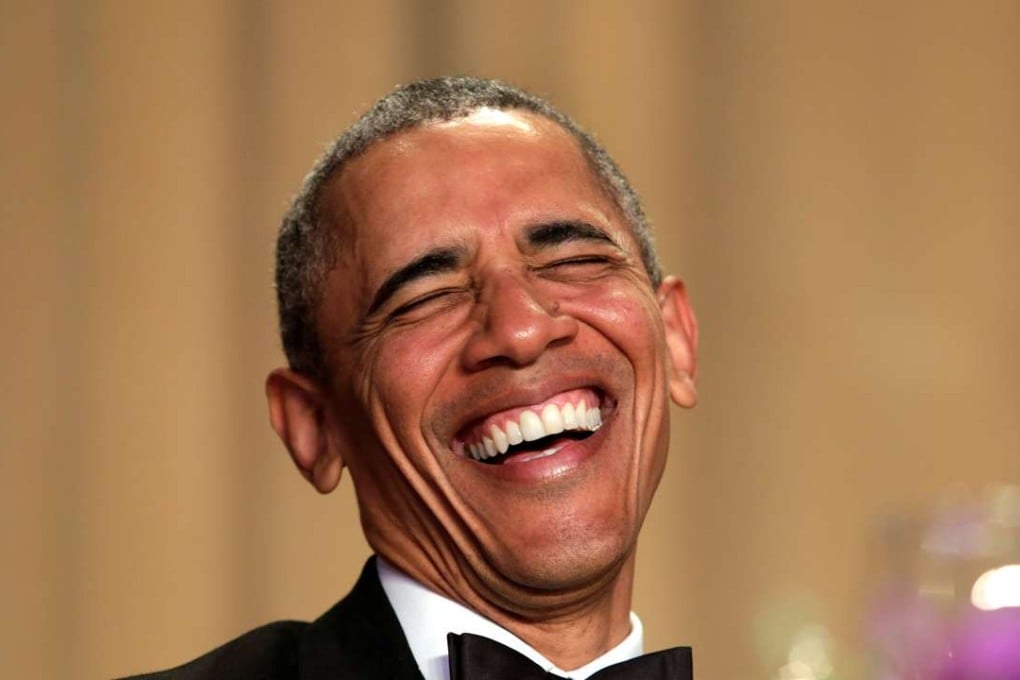 US President Barack Obama drew plenty of laughs with his barbed remarks to a ballroom filled with journalists, politicians, and movie and television stars. Photo: Reuters