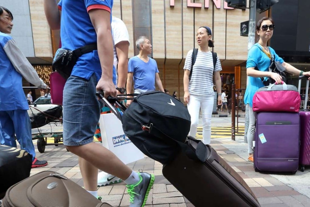Tourists in the Tsim Sha Tsui area of Hong Kong during the “Golden Week” holiday in October last year. Photo: SCMP Pictures