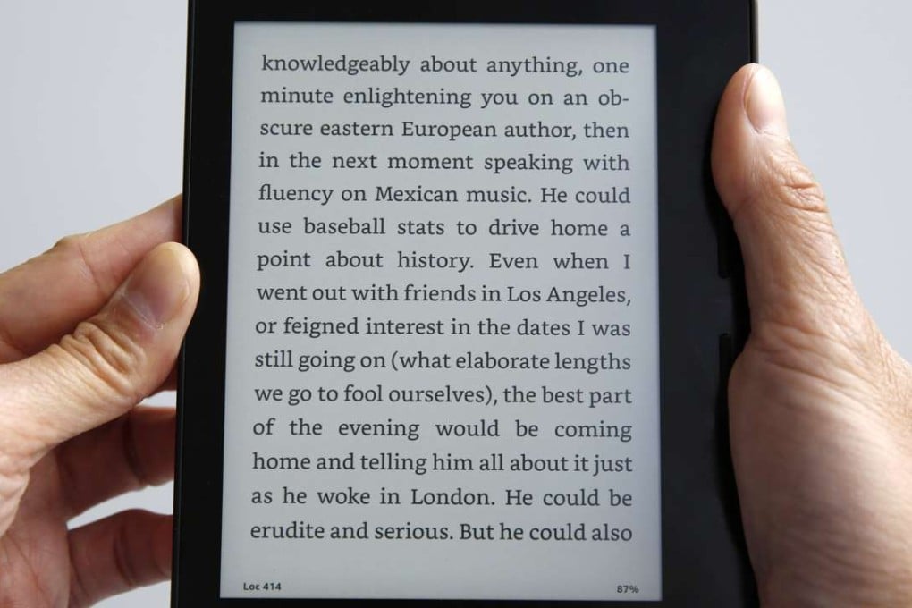 Amazon’s Kindle Oasis is the company’s lightest e-book reader yet. Photo: AP