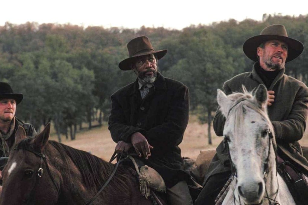 Morgan Freeman plays a black cowboy in 1992 film Unforgiven alongside Clint Eastwood - a rarity in Hollywood westerns.
