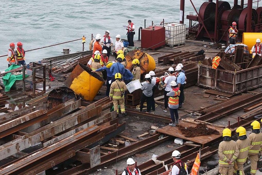 Police are treating the case as an industrial accident. Photo: Sam Tsang