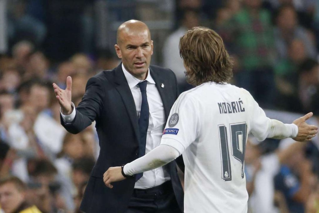 Real Madrid manager Zinedine Zidane has guided his side into the Champions League final in his first year as manager. Photo: EPA