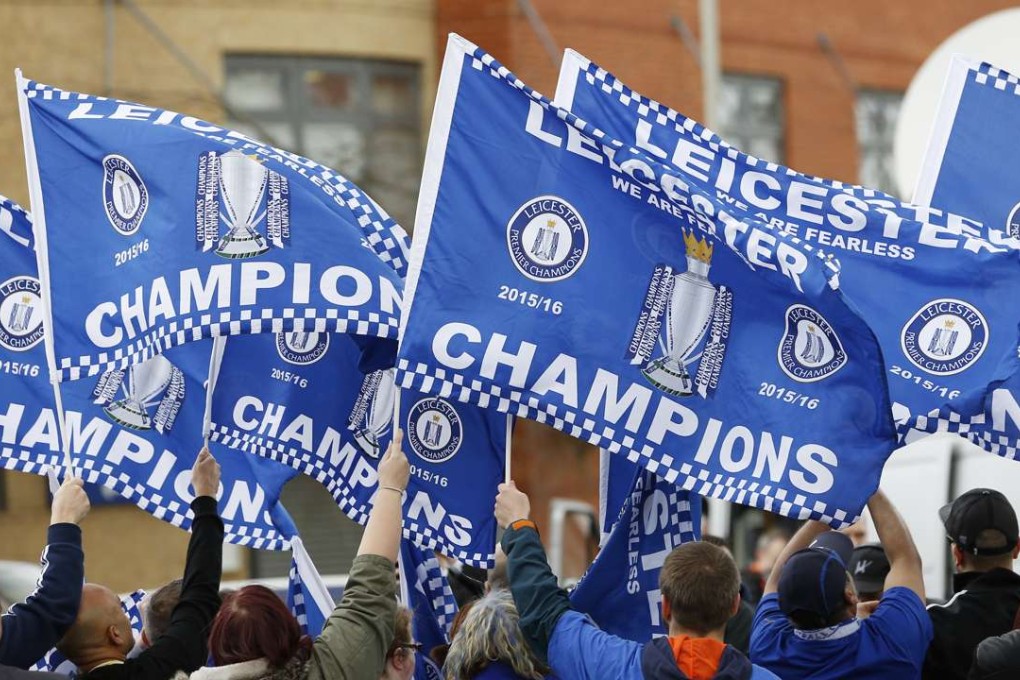 Leicester City fans celebrate winning the Premier League title. Photo: Reuters