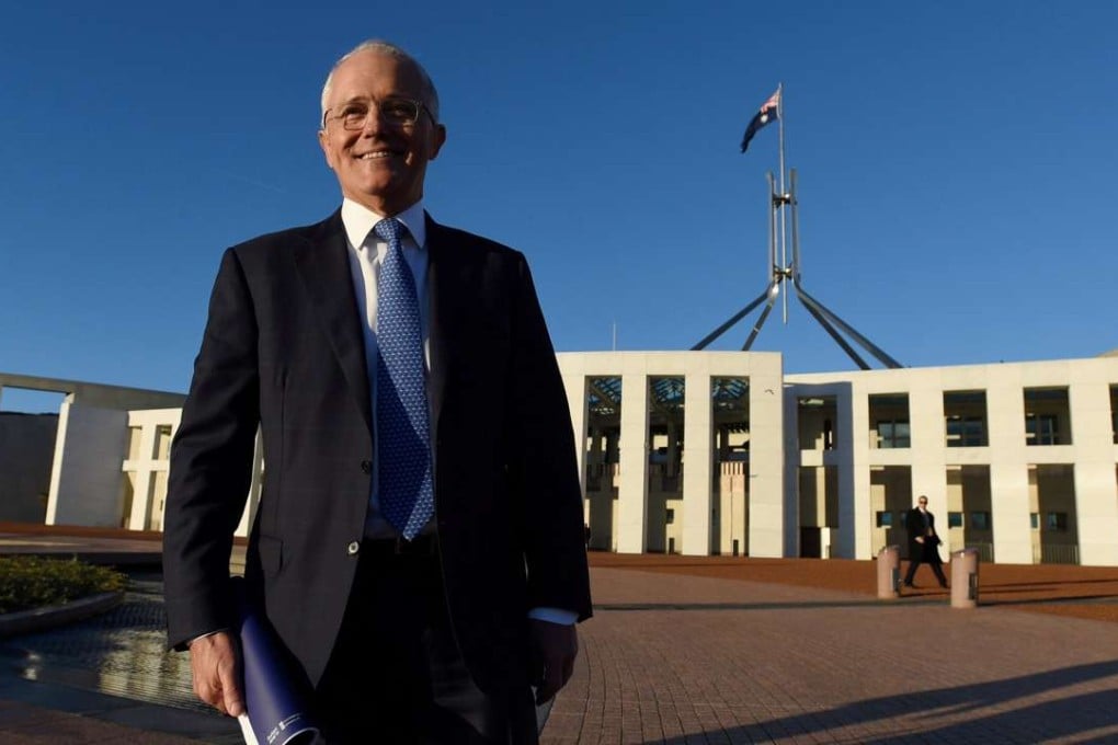 Australian Prime Minister Malcolm Turnbull outside Australia's Parliament House. Photo: Reuters