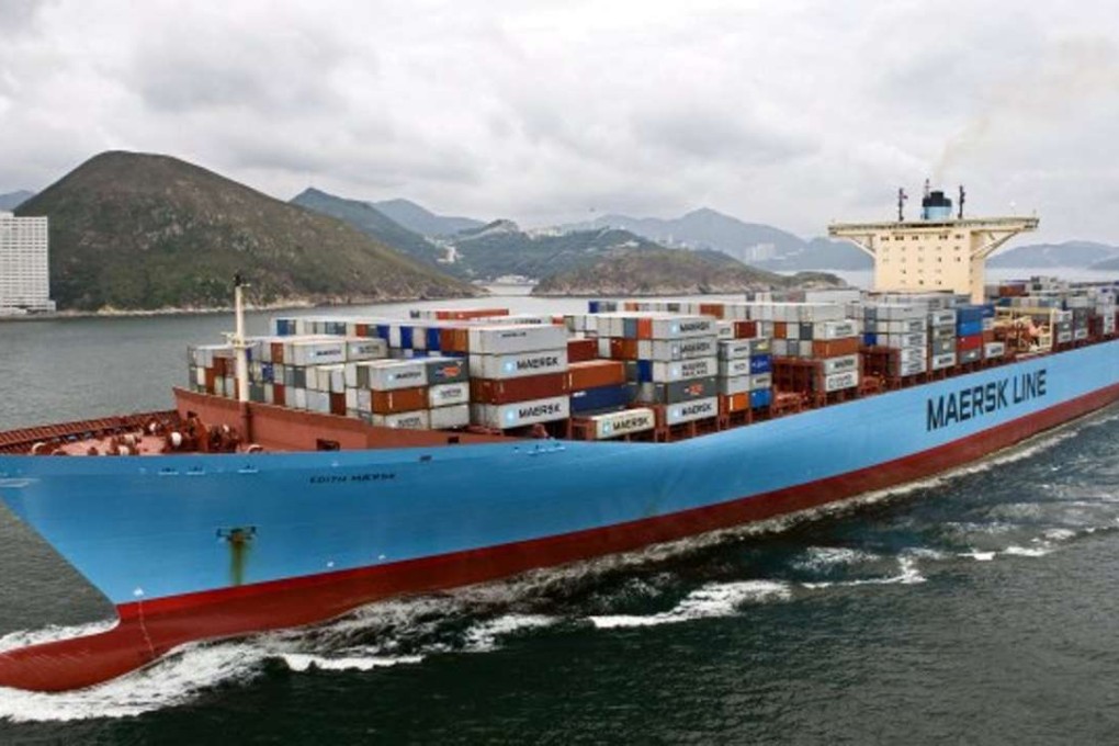 A file picture of a Maersk container ship. One of the firm’s vessels was involved in the collision off the coast of Ningbo. Photo: SCMP Pictures